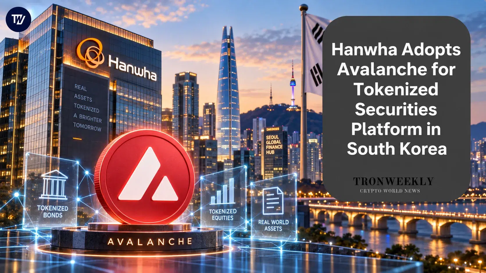 Hanwha Investment & Securities Completes Avalanche-Based Tokenized Securities Platform Ahead of South Korea's 2027 Framework