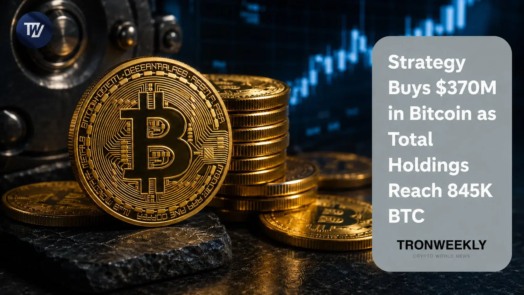 Strategy恢复购买比特币，斥资3.7亿美元，总持仓达845,050 BTC