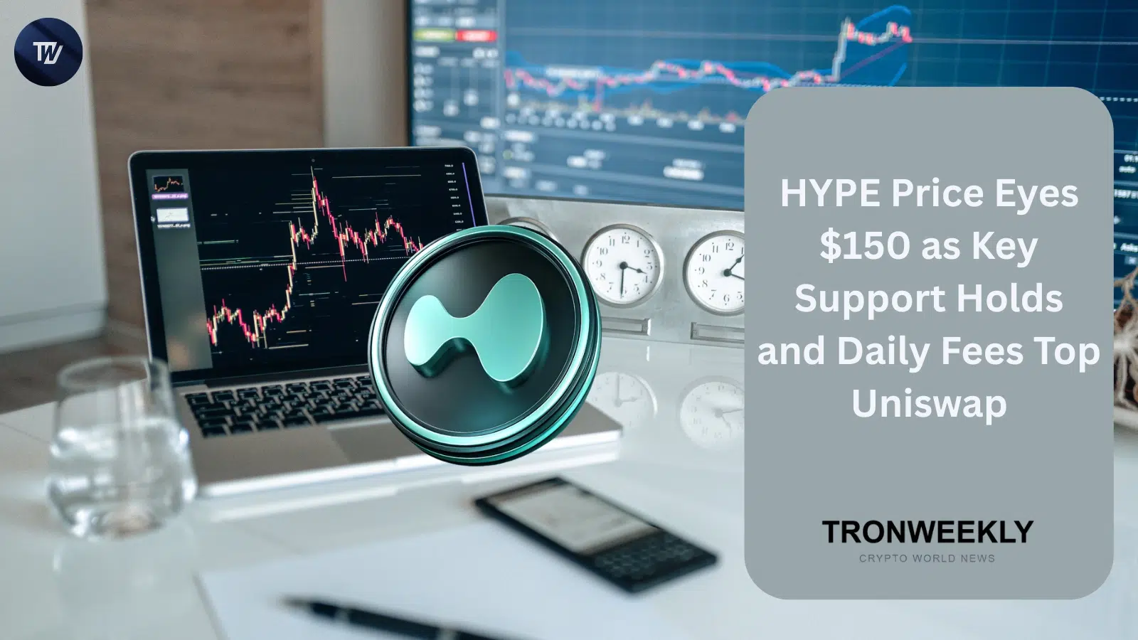 Hyperliquid's HYPE Tests Key Support at $53 While Protocol Fees Overtake Uniswap V3