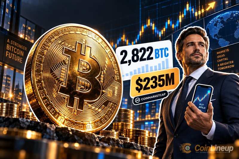 Strive купила 2 822 биткоина на 235 миллионов долларов, сообщает CoinMarketCap