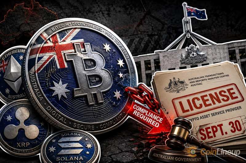 澳洲要求符合資格的加密貨幣公司於 9 月 30 日前申請執照,並警告將採取執法行動
