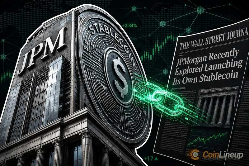 WSJ: JPMorgan ha esplorato di recente il lancio di una propria stablecoin