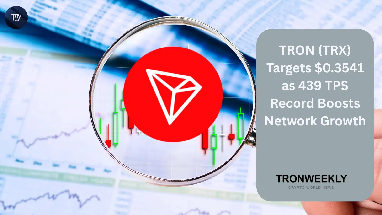 TRON нацелен на $0.3541 на фоне рекордной пропускной способности сети в 439 TPS