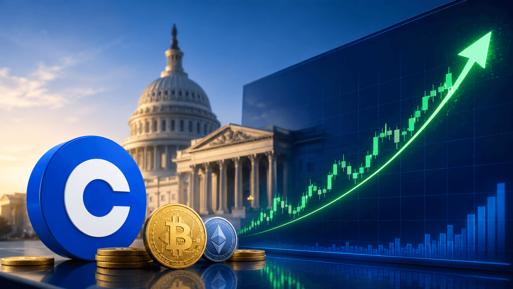 Акции Coinbase могут выиграть, если закон Clarity Act вступит в силу в США, считает аналитик