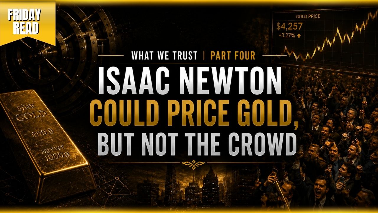 Исаак Ньютон умел оценивать золото, но не толпу, пишет Дэвид Расселл из GoldCore