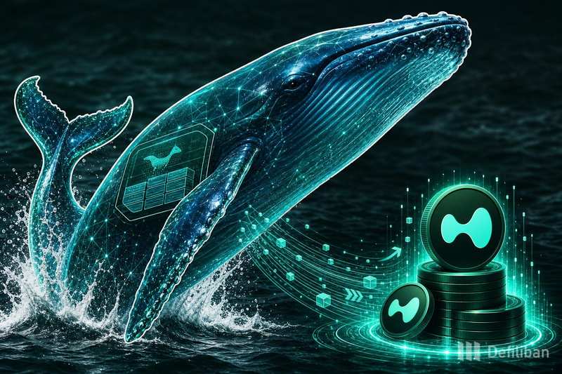 Ballena pone en staking 557,902 HYPE en Hyperliquid tras transferencia desde FalconX