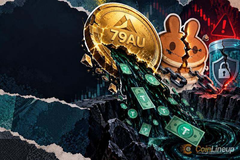Пул PancakeSwap токена 79AU опустошен на $14,35 млн в USDT, несмотря на заблокированную ликвидность
