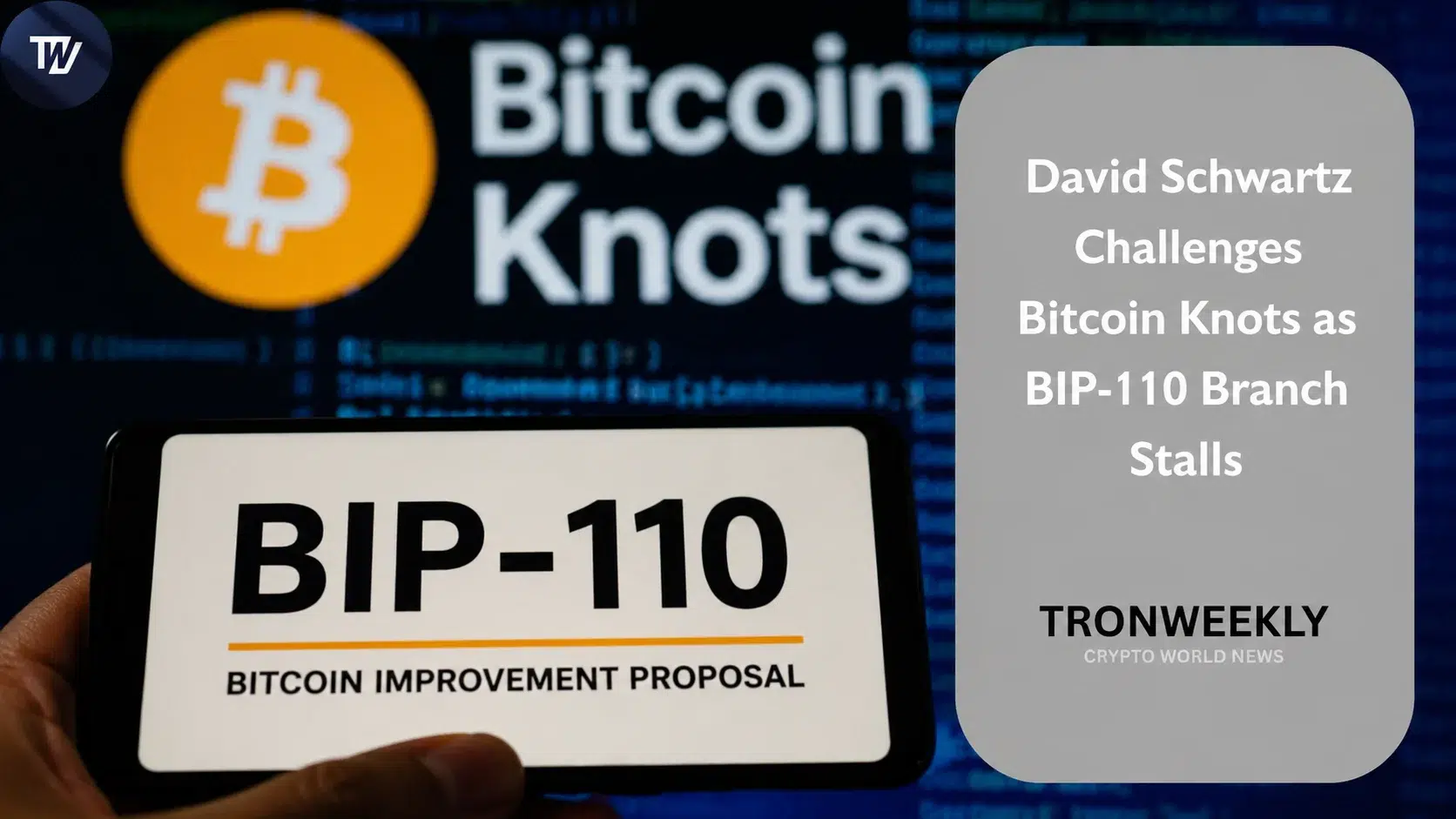 Дэвид Шварц раскритиковал Bitcoin Knots из-за форка BIP-110, пока ветка застопорилась на блоке 961,633