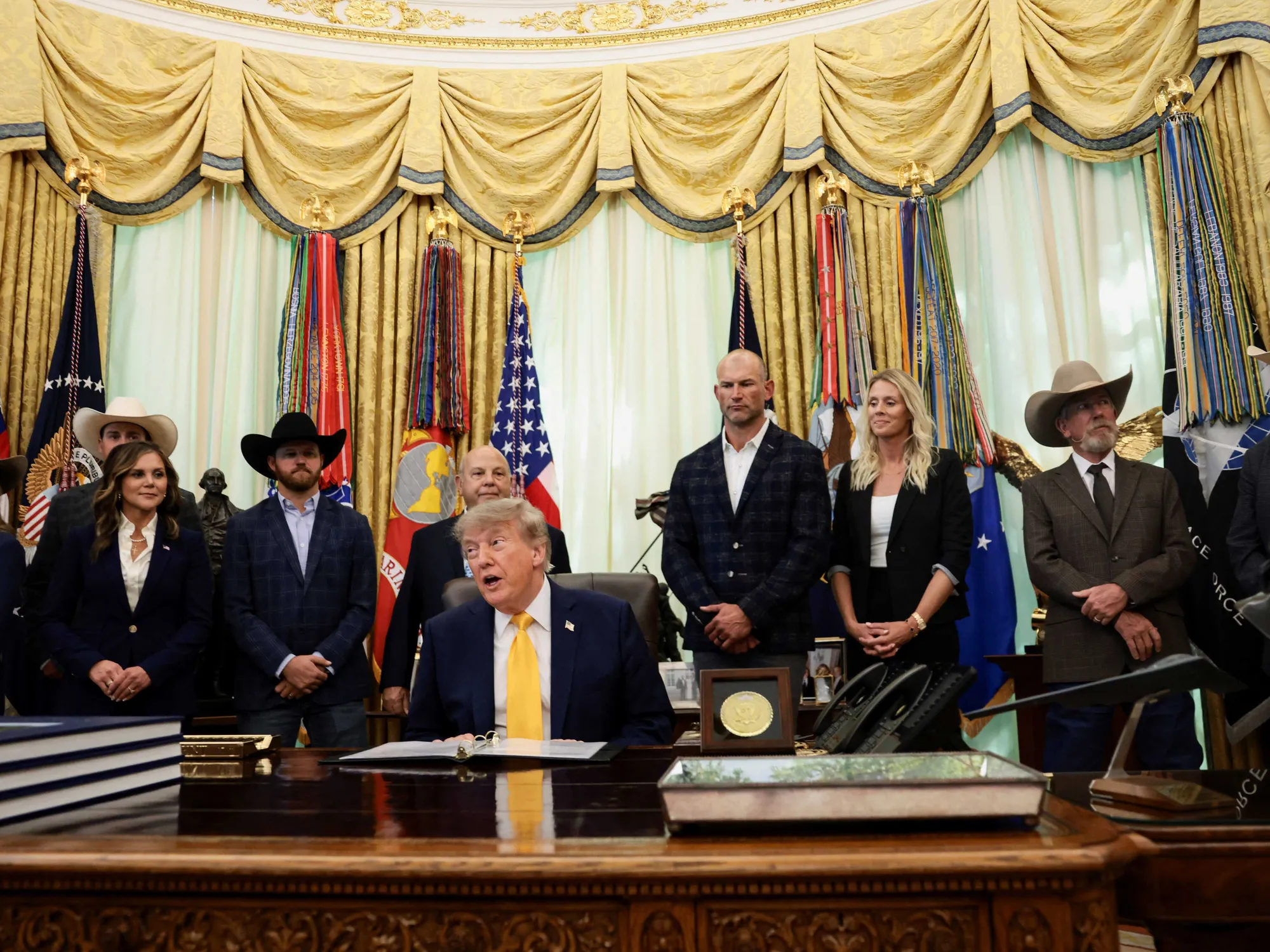 Trump's Oval Office Claim That MAGA Inc. Super PAC Money Is 'My Money' Draws Swift Warnings That It's Illegal